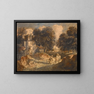 Thomas Gainsborough - Wooded Landscape with Mounted Peasants.webp