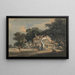 Una granja del Devonshire - Thomas Girtin — cuadro enmarcado en la pared