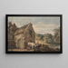 Cottage cerca de Newcastle, Northumberland - Thomas Girtin — cuadro enmarcado en la pared