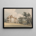 Casa de campo - Thomas Girtin — cuadro enmarcado en la pared