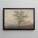 Londres desde Highgate Hill - Thomas Girtin — cuadro enmarcado en la pared