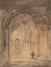 Catedral de Saint Albans, Hertfordshire - Thomas Girtin — vista de la obra