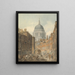 la Catedral de San Pablo desde Saint-Martins-le-Grand - Thomas Girtin — cuadro enmarcado en la pared