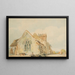 Iglesia de Stellingham - Thomas Girtin — cuadro enmarcado en la pared