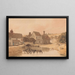 El pueblo de Kirkstall Yorkshire - Thomas Girtin — cuadro enmarcado en la pared