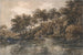 Árboles y estanque cerca de Bromley Kent - Thomas Girtin — vista de la obra