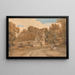 la Casa Ferme Turvers, Wimbish, Essex - Thomas Girtin — cuadro enmarcado en la pared