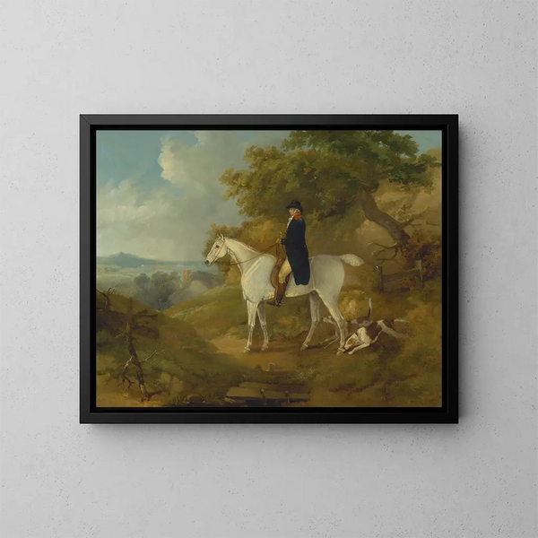 George Morland sur son cheval - Thomas Hand — cuadro enmarcado en la pared