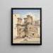The Colonnacce Rome Interior Wall Remnants of Nerva Forum - Thomas Hartley Cromek — framed artwork on a wall