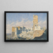 L'Acropole view from the west with the Propylées and the Temple of Athena Nike, Athens - Thomas Hartley Cromek — framed artwork on a wall