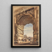 L'Arc de Titus looking towards the Colosseum Rome - Thomas Hartley Cromek — framed artwork on a wall
