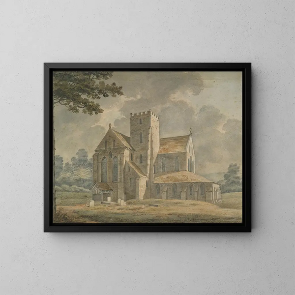 Iglesia rural - Thomas Hearne — cuadro enmarcado en la pared