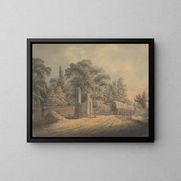 El peaje de Bayswater - Thomas Hearne — cuadro enmarcado en la pared