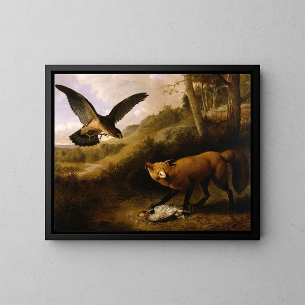 Juego disputado - Thomas Hewes Hinckley — cuadro enmarcado en la pared