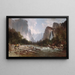 Vista del valle de Yosemite - Thomas Hill — cuadro enmarcado en la pared