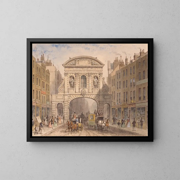 Temple Bar - Thomas Hosmer Shepherd — cuadro enmarcado en la pared
