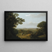 Vista de los Campos Phlégréos desde el convento camaldulense cerca de Nápoles - Thomas Jones — cuadro enmarcado en la pared