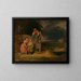 Children in a Storm - Thomas Le Clear — framed artwork on a wall