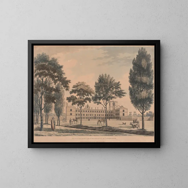 Colegio Jesús de la Universidad de Cambridge - Thomas Malton el Joven — cuadro enmarcado en la pared