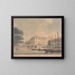 College Queens Painting of the University of Cambridge - Thomas Malton the Younger — framed artwork on a wall
