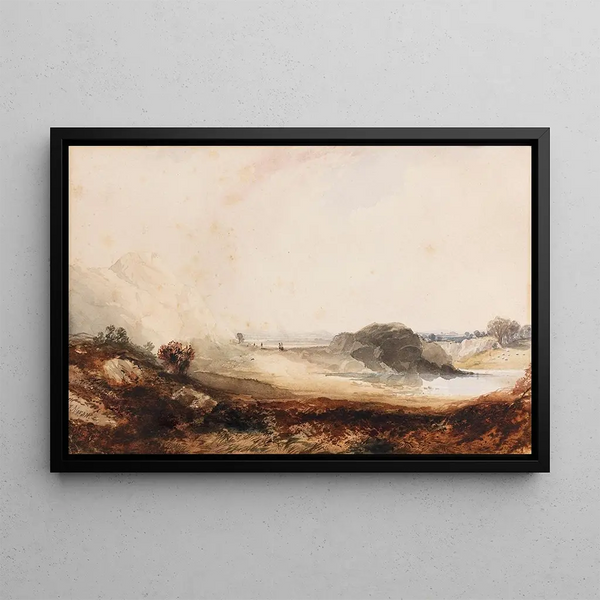 Paisaje alpino - Thomas Moran — cuadro enmarcado en la pared