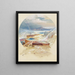 Terrace Minerva Yellowstone - Thomas Moran — framed artwork on a wall