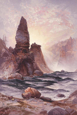 Thomas Moran - The Towers of Tower Falls Yellowstone.webp