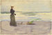 Mujer en la Playa - Thomas Pollock Anshutz — vista de la obra