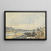 View of the Seine at the Pont des Arts - Thomas Shotter Boys — framed artwork on a wall