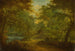 Paisaje boscoso con un arroyo y un pescador - Thomas Smith de Derby — vista de la obra