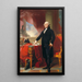 Retrato de George Washington - Thomas Sully — cuadro enmarcado en la pared
