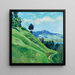 Mountain Landscape Painting - Thomas Theodor Heine — framed artwork on a wall