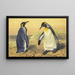 El pingüino real - Thomas Waterman Wood — cuadro enmarcado en la pared