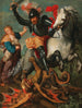 Saint Georges killing the dragon - Thomas Willeboirts Bosschaert — artwork view