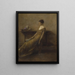 Lady in Gold - Thomas Wilmer Dewing — framed artwork on a wall