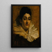 Portrait painting of Frances C Houston - Thomas Wilmer Dewing — framed artwork on a wall