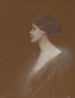 Portrait of a Woman - Thomas Wilmer Dewing — artwork view