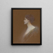 Portrait of a Woman - Thomas Wilmer Dewing — framed artwork on a wall