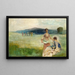 Primavera - Thomas Wilmer Dewing — cuadro enmarcado en la pared