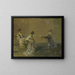 The Gossip - Thomas Wilmer Dewing — framed artwork on a wall