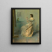 The Necklace - Thomas Wilmer Dewing — framed artwork on a wall