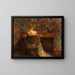 The harpsichord - Thomas Wilmer Dewing — framed artwork on a wall