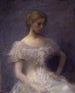 Young Girl Sitting - Thomas Wilmer Dewing — artwork view