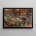 La recolección de flores en Bretaña - Théophile Louis Deyrolle — cuadro enmarcado en la pared
