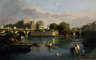 Thophile Meunier - Le PontNeuf et la pointe de lle de la Cit.webp