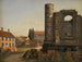 Vista de Marmorpladsen con las ruinas de la iglesia inacabada de Frederiks en Copenhague - Thorald Læsøe — vista de la obra
