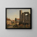 Vista de Marmorpladsen con las ruinas de la iglesia inacabada de Frederiks en Copenhague - Thorald Læsøe — cuadro enmarcado en la pared