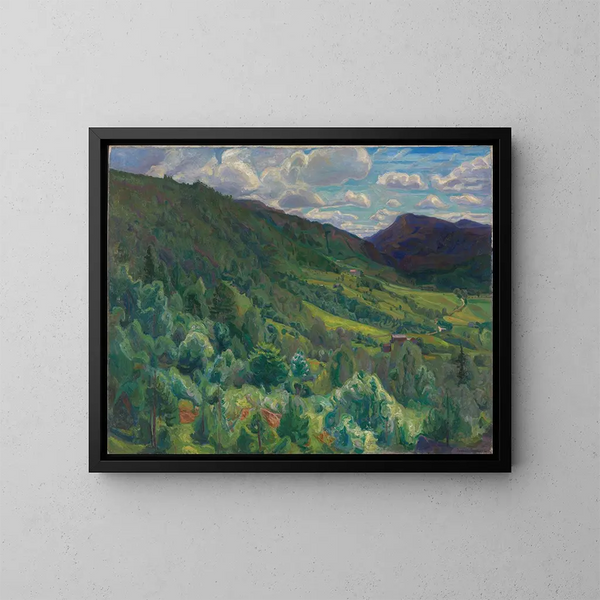 Kviteseid in Telemark - Thorvald Erichsen — framed artwork on a wall