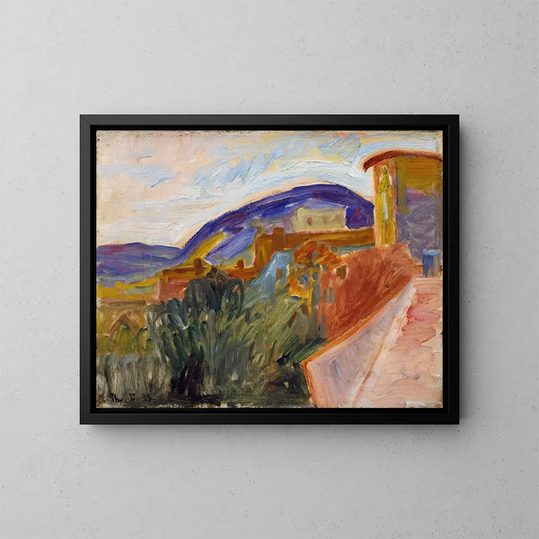 Balbergkampen in Lillehammer - Thorvald Erichsen — framed artwork on a wall