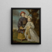 Portrait of Two Children in Oriental Costumes - Tilly Kettle — framed artwork on a wall